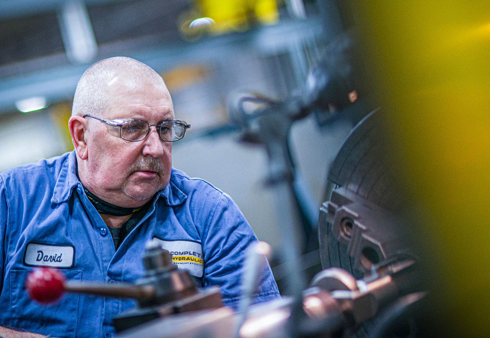 Photo of an employee working